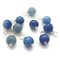 Blue Aventurine 6mm Bead Dangles, Small Gemstone Charms, 10 pieces, Adorabilities